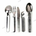 Original Ungarisches Armee Besteck Set 4 teilig Ungarn Militär Besteck Löffel Gabel