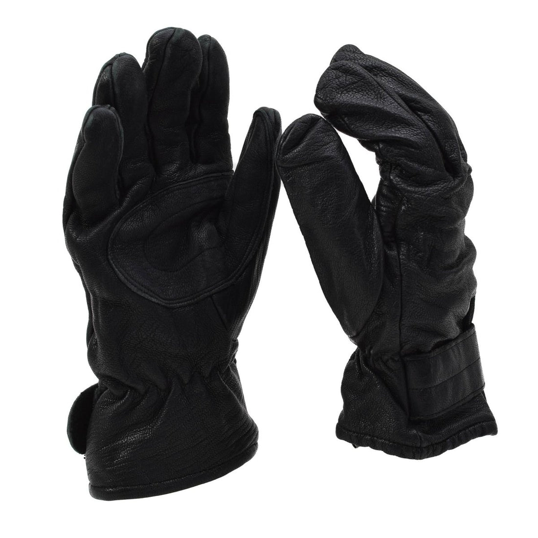 Original ungarische Armee Lederhandschuhe gefüttert Militär Winter Outdoor Schwarz