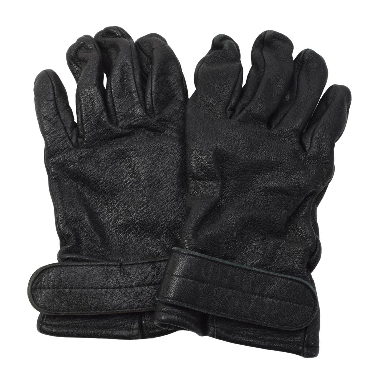 Original ungarische Armee Lederhandschuhe gefüttert Militär Winter Outdoor Schwarz