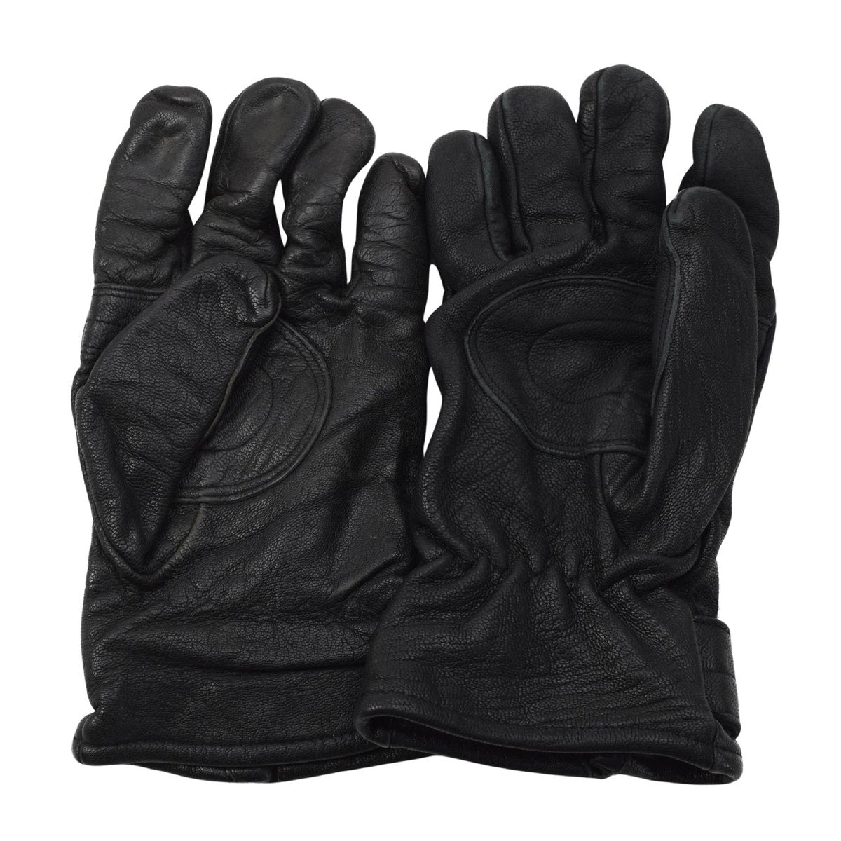 Original ungarische Armee Lederhandschuhe gefüttert Militär Winter Outdoor Schwarz