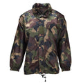 Original ungarische militärische wasserdichte Jacke mit aufrollbarer Kapuze, Knopfleiste, M93-Camouflage