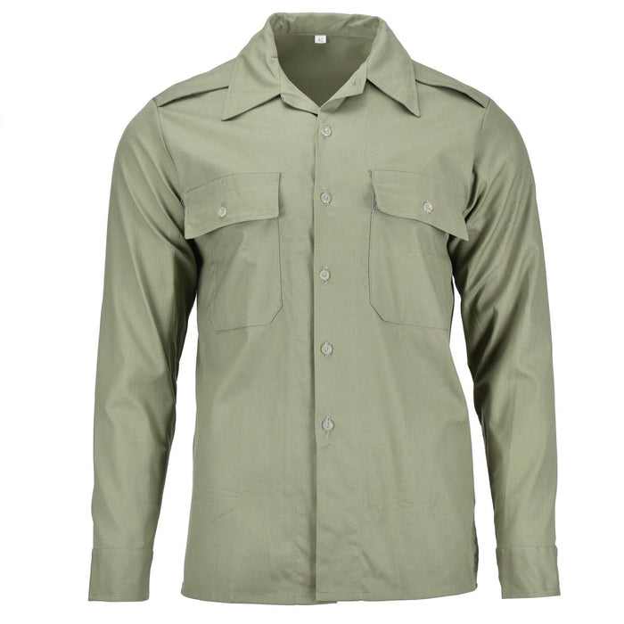 Original ungarisches Militär-Kampfhemd Oliv Langarm mit Taschen Feld NEU - GoMilitar