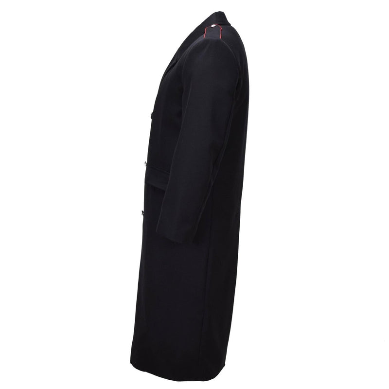Original Italian Army Carabinieri Wool Coat Double Breasted Uniform Black - GoMilitar