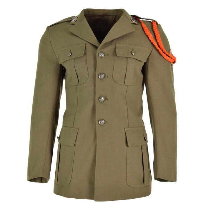 Original italienische Armeejacke, braune Paradeuniform, Wolle, Militärausgabe – GoMilitar