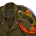 Original italienische Armeejacke braun Paradeuniform Kleid Wolle Militärausgabe