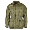 Original olivgrüne Jacke und Hemd der italienischen Armee, Militär-BDU, Überschussausgabe