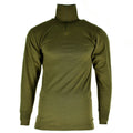 Original italienische Armee Trikot Hemd Reißverschluss Unterhemd F1 Thermo Grün OD NEU