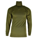 Original Italian army tricot shirt zipper Undershirt F1 thermal Green OD NEW - GoMilitar
