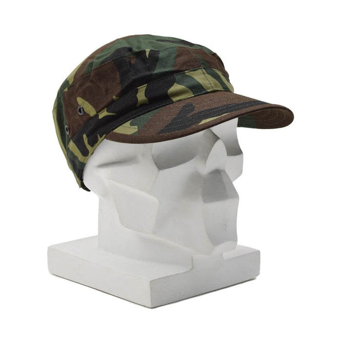 Original italienische Militärkampfmütze Woodland Camouflage mit Belüftungsösen - GoMilitar