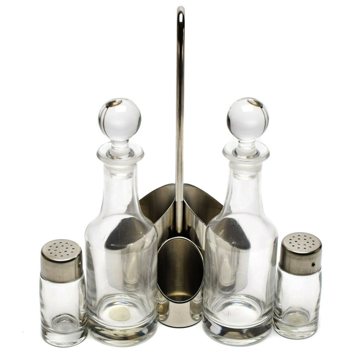 Original italienisches Militär-Gewürzset, Halter, 2 Streuer, 2 Flaschen, Geschirr