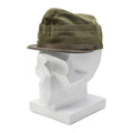 Original italienische Militär Snapback Feldmütze oliv Wolle leicht Vintage