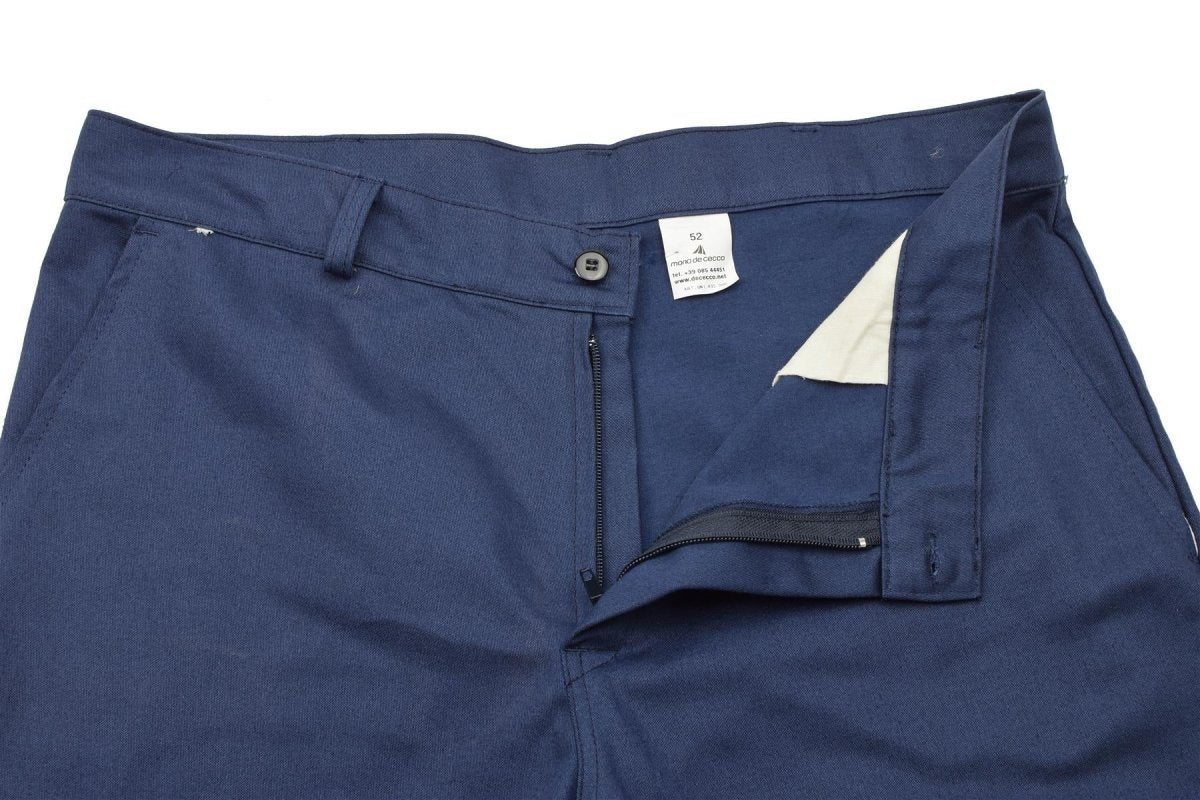 Original italienische Militär Arbeitshose Blau Überschuss Armee Hose Baumwolle Neu