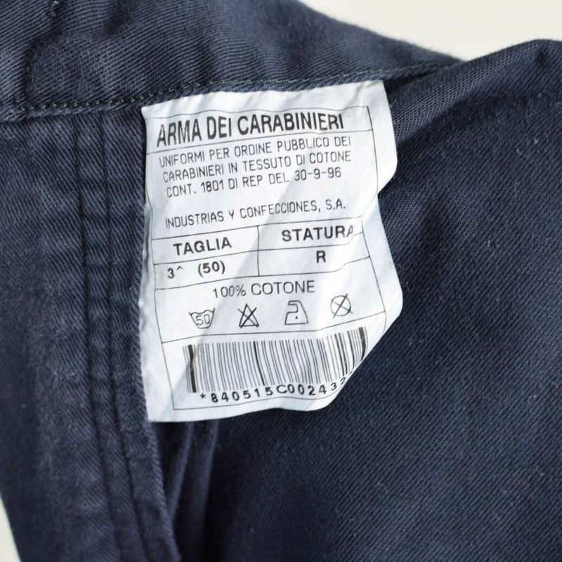 Original italienische Polizei Carabinieri Hose blaue Hose Offizier Strafverfolgung