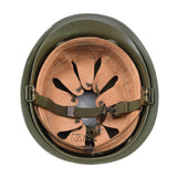Original belgischer Militärstahlhelm M51 taktischer Kampfhelm Armee Innenteil PVC Oliv