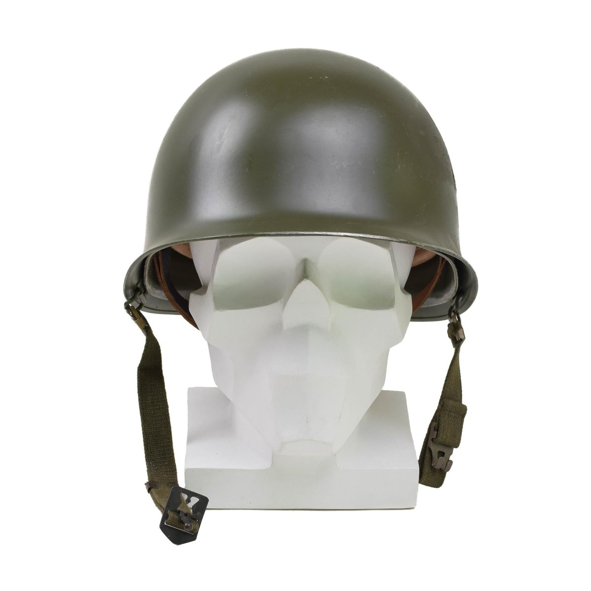 Original belgischer Militärstahlhelm M51 taktischer Kampfhelm Armee Innenteil PVC Oliv