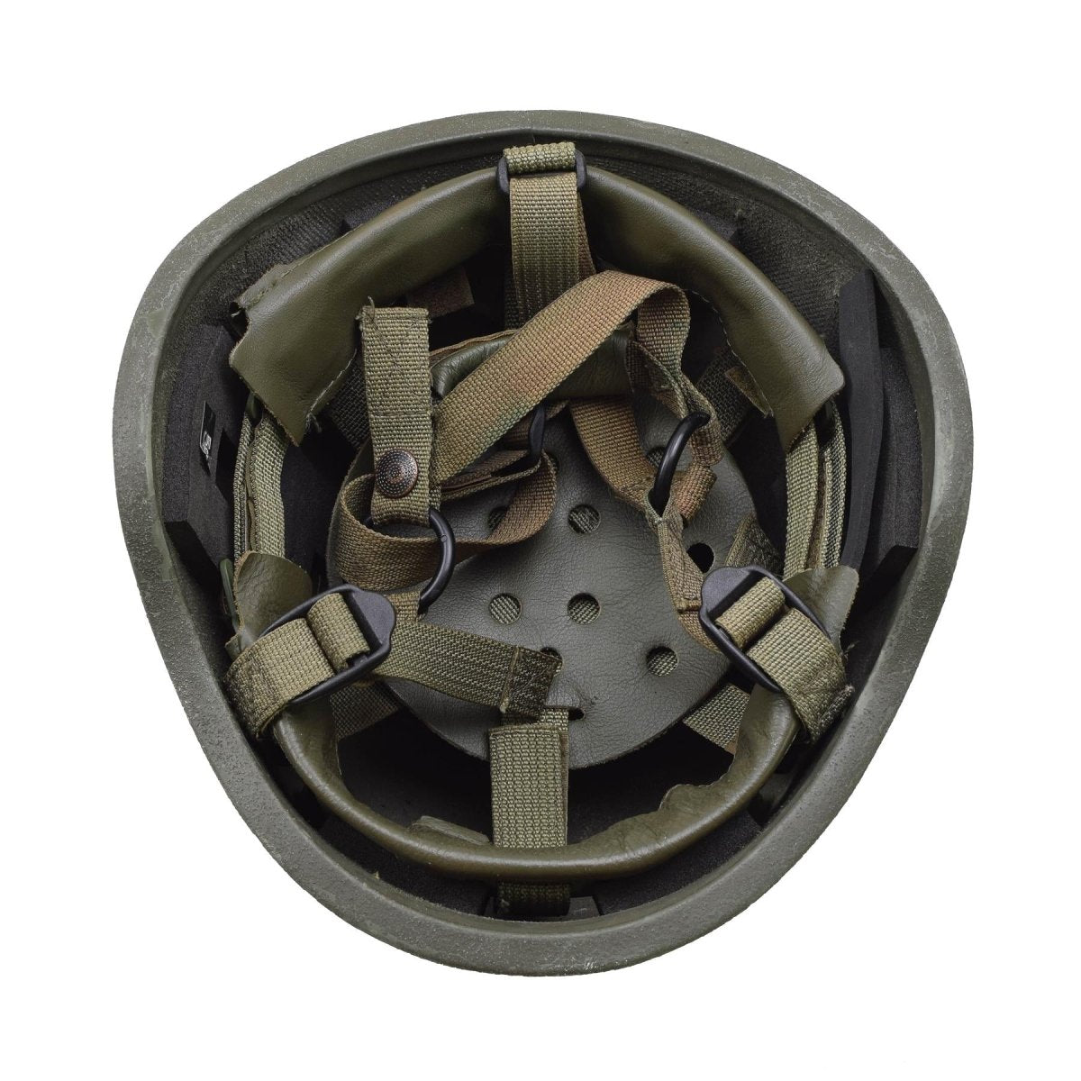Original italienischer Militärhelm Ballistics TP OD grün mit Abdeckung für taktischen Kampf