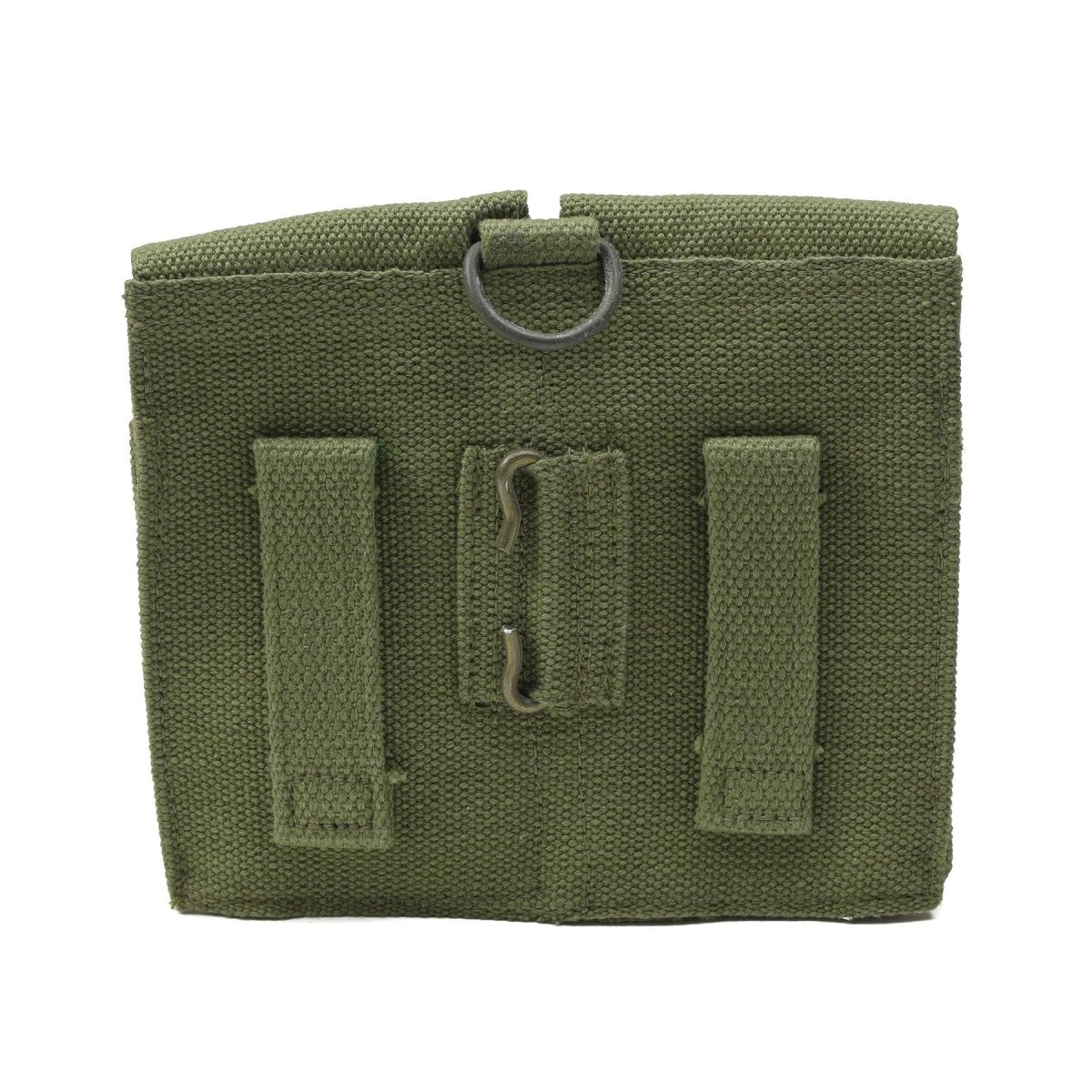 Original norwegische Armee Magazintasche Vintage Doppel Munition Tasche grün Canvas NEU