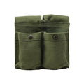 Original norwegische Armee Magazintasche Vintage Doppel Munition Tasche grün Canvas NEU