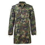 Original rumänische Militärparka M93 mit Camouflage-Blattmuster und Kapuze, lange Jacke, taktisch, NEU