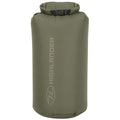 Original schottische Militär-Trockentaschen, 1 l–40 l, Rollverschluss, Schnellverschluss, Olivgrün