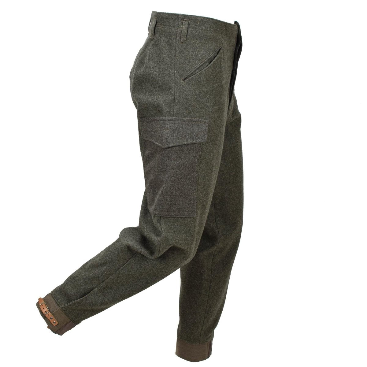 Original schwedische Armee M39/58 Feldhose Wool Cargo Surplus Olivgrün