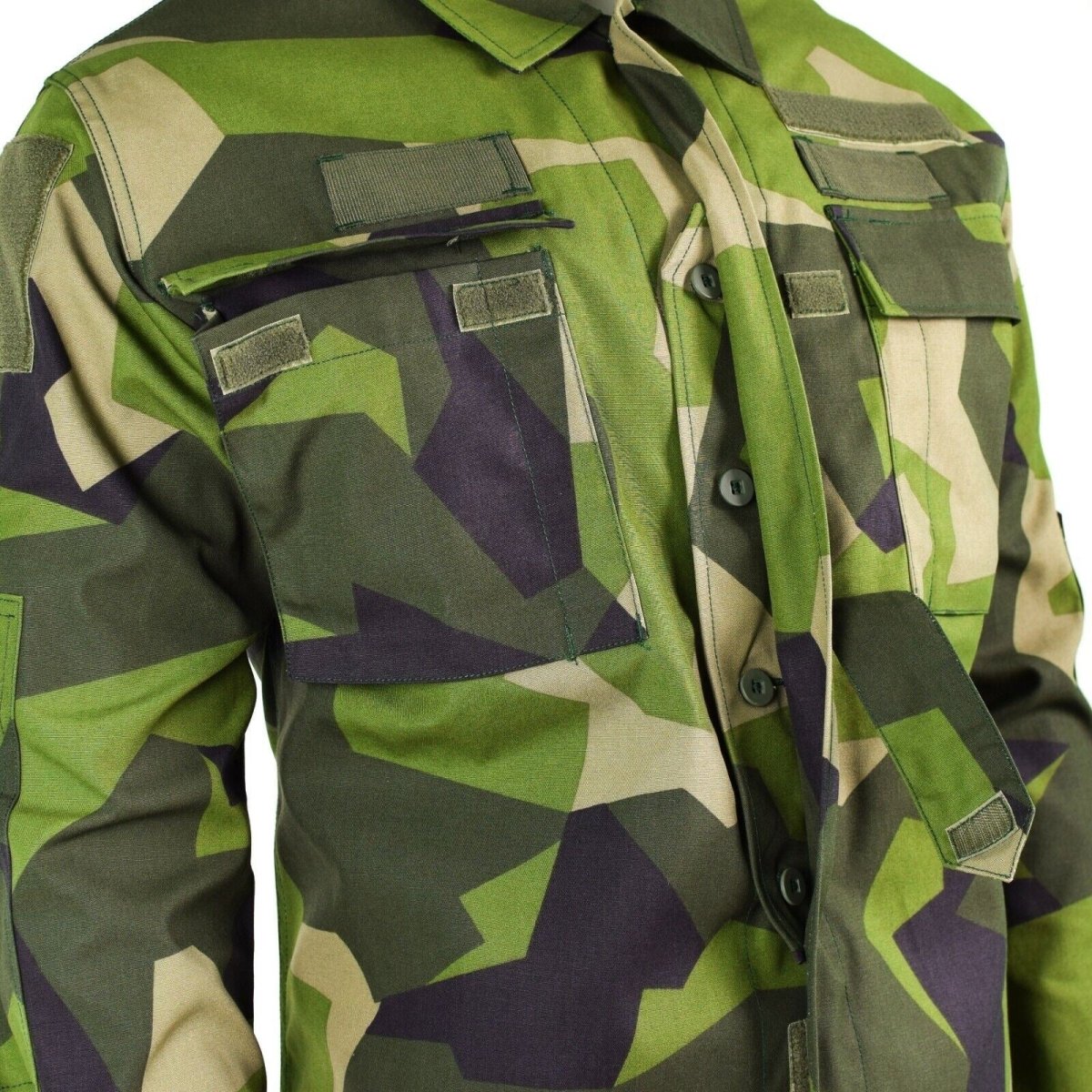 Original schwedische Armee M90 ​​Jacke Splittertarn Feldkampfhemd NEU