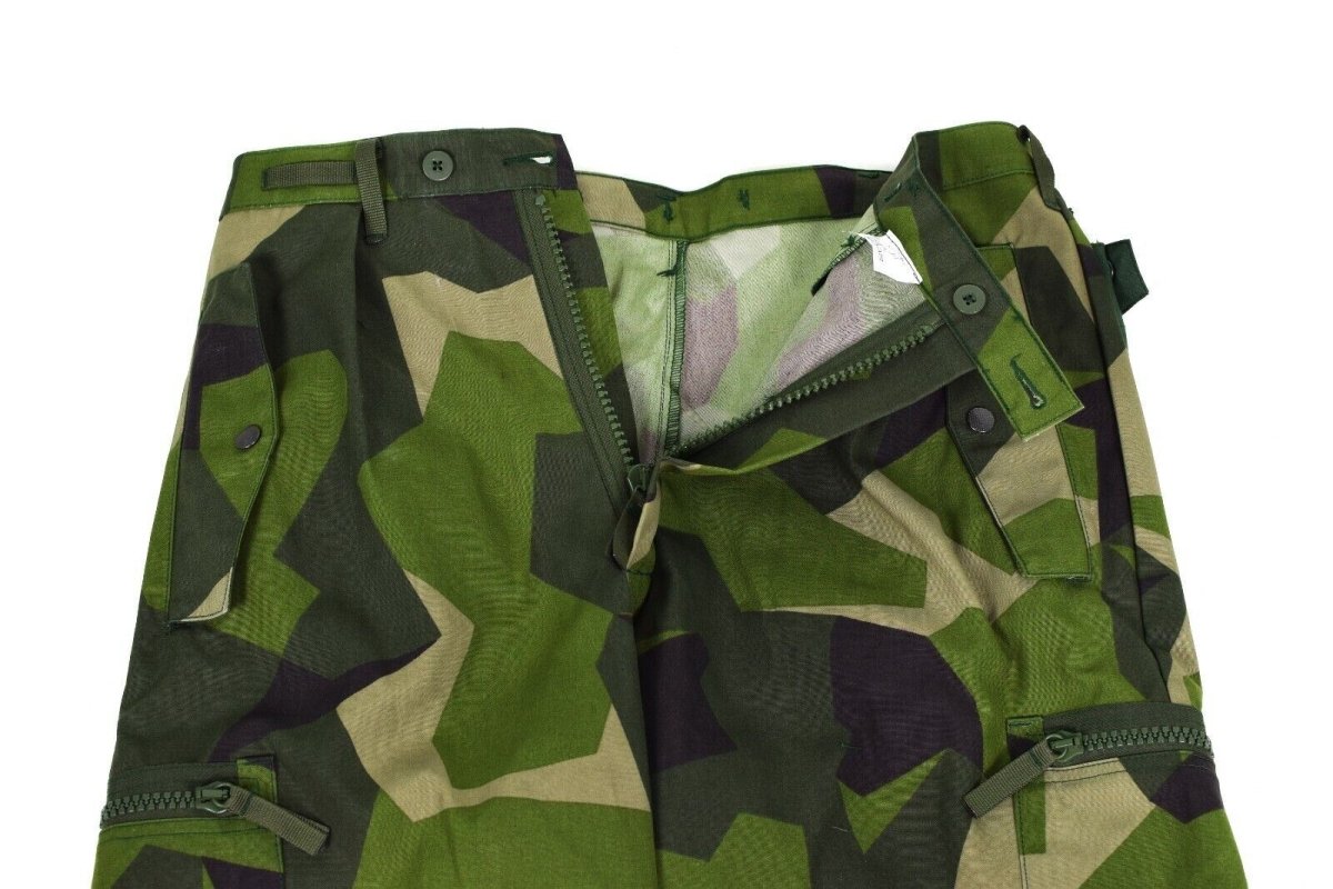 Original Schwedische Armee M90 ​​Hose Splittertarn Feldkampfhose NEU