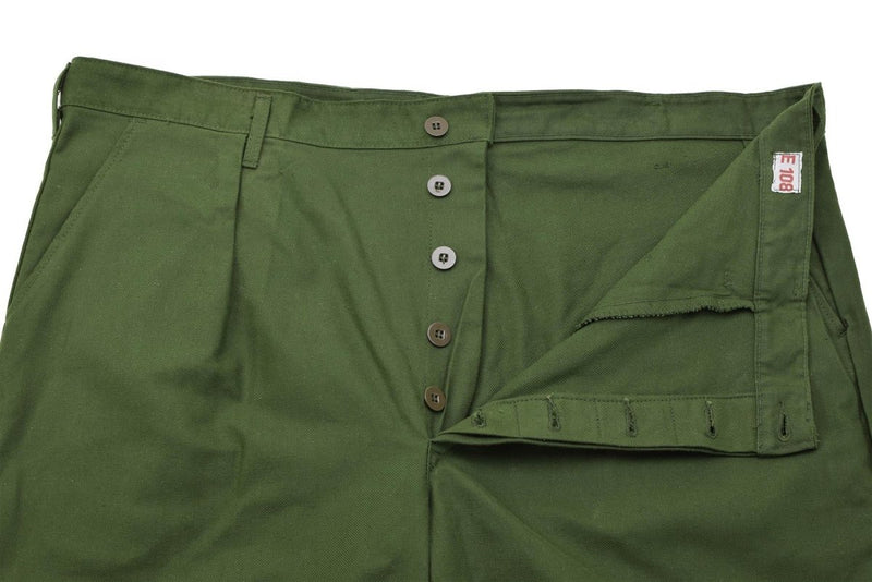 Original Swedish military working pants green vintage workwear trousers NEW - GoMilitar