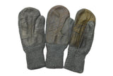 Original Schweizer Armee graue Wollhandschuhe für kaltes Wetter mit Lederhandfläche, Militärausgabe