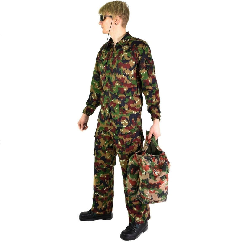 Original Swiss army pants M83 combat Alpenflage Camo field trousers NEW - GoMilitar