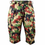 Original Schweizer Armee Shorts M83 Kampffeld Alpenflage TAZ 83 Camo Cargo Shorts