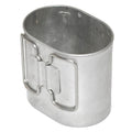Original Schweizer Armee Truppen Vintage Aluminium Schmetterling Feldflasche Mess Militär Tasse