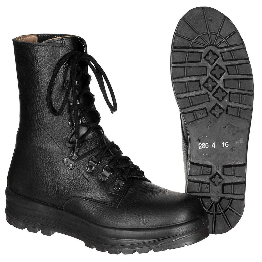 Original Schweizer Militär M95 Kampfstiefel Leder Army Surplus Issue Schwarz