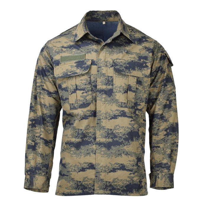 Original taktische Jacke der türkischen Armee, blau, Digitaltarnung, strapazierfähiges Ripstop – GoMilitar
