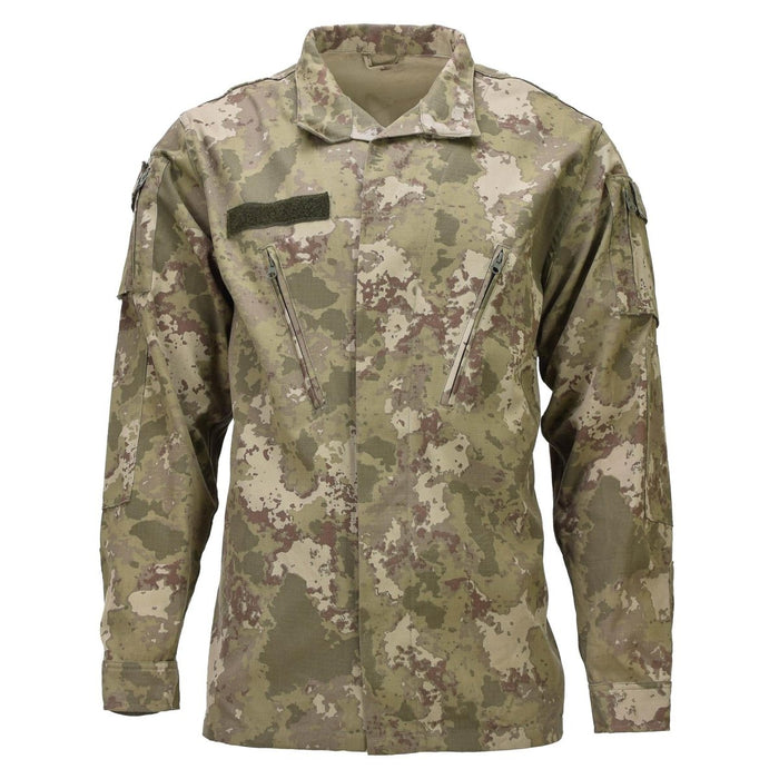 Original türkische Militäruniformjacke AG18 Strapazierfähiges RipStop M2021 Camo – GoMilitar