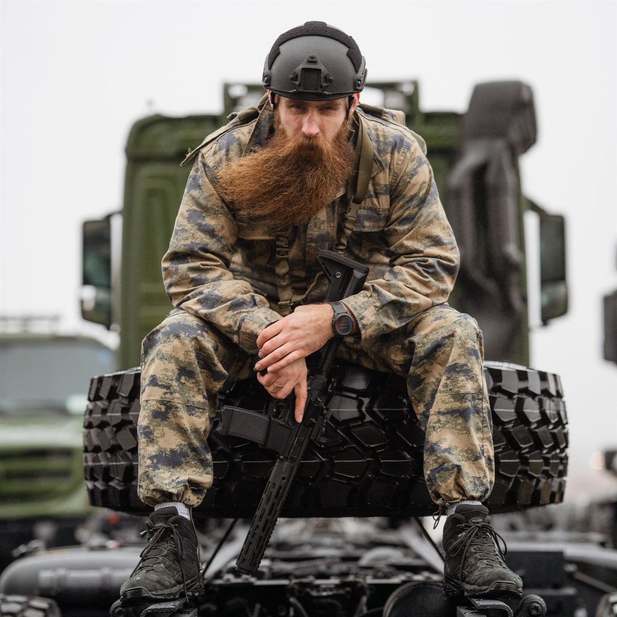 Originaler türkischer Militär-Parka in Digital-Camouflage mit robustem taktischem Ripstop-Futter