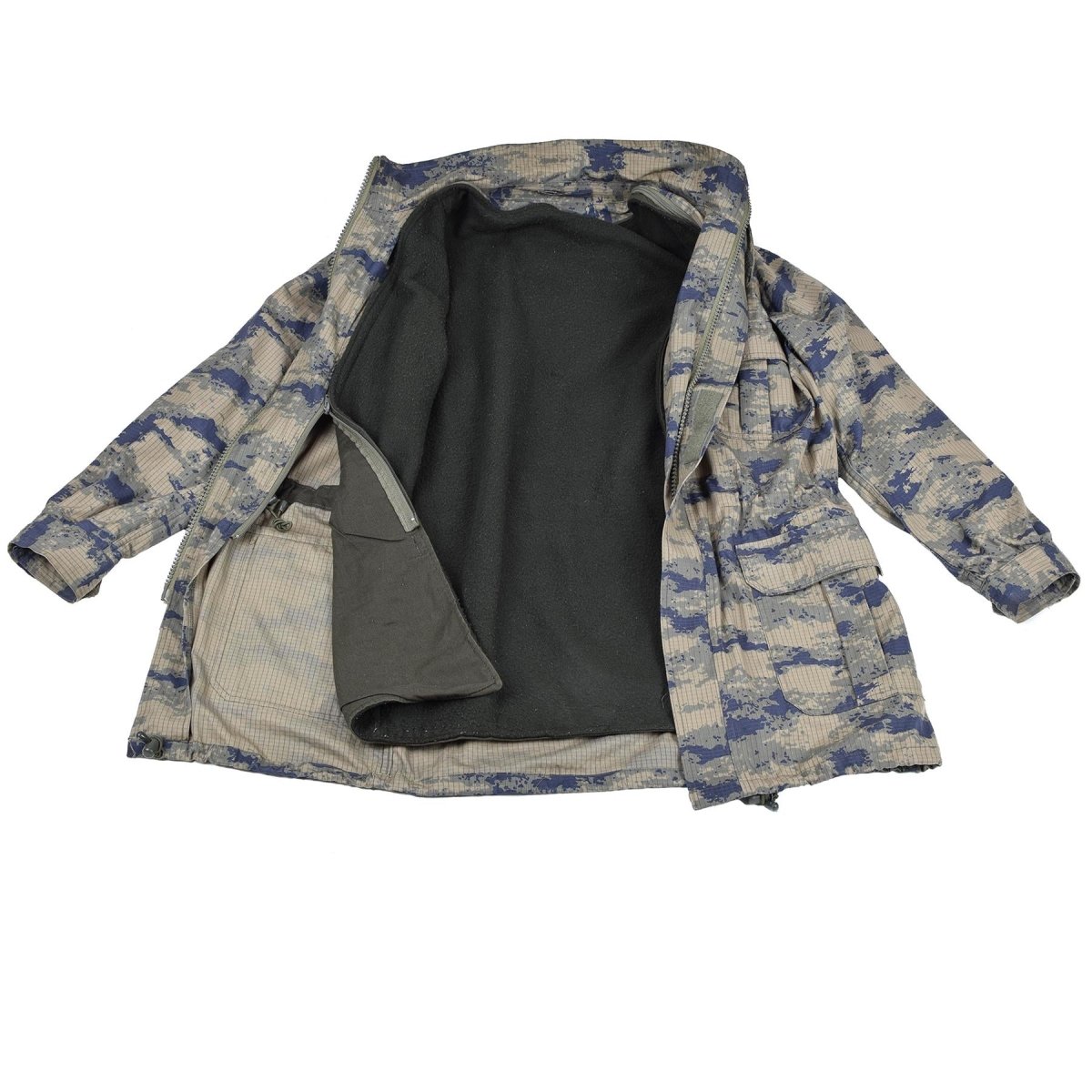 Originaler türkischer Militär-Parka in Digital-Camouflage mit robustem taktischem Ripstop-Futter