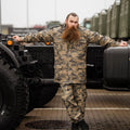 Originaler türkischer Militär-Parka in Digital-Camouflage mit robustem taktischem Ripstop-Futter