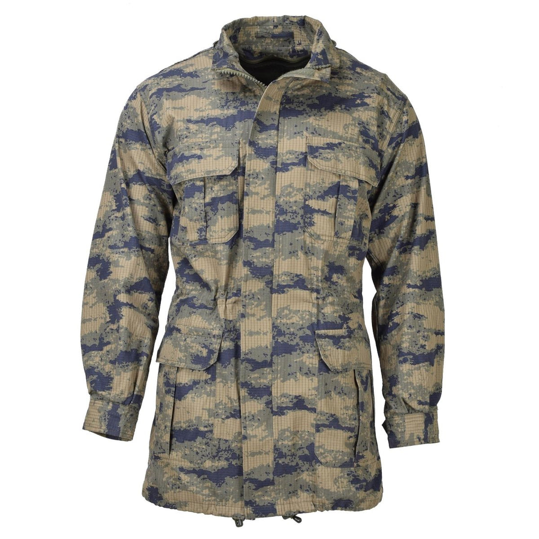 Originaler türkischer Militär-Parka in Digital-Camouflage mit robustem taktischem Ripstop-Futter
