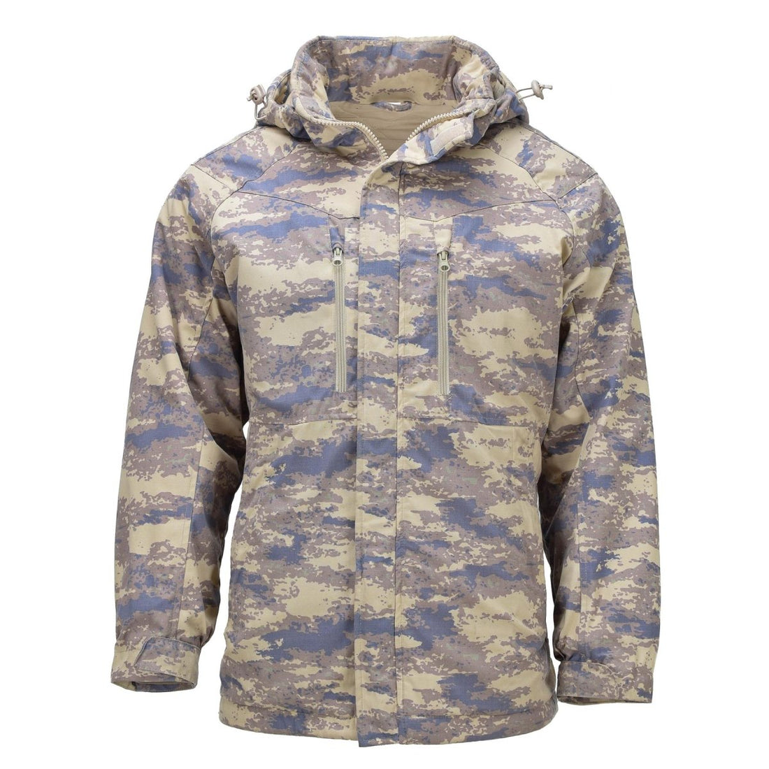 Original türkischer Militär-Feldparka mit gestepptem Rip-Stop-Futter M2018 Camo