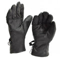 Original US Army Kampflederhandschuhe Echtes schwarzes Leder Militärausführung