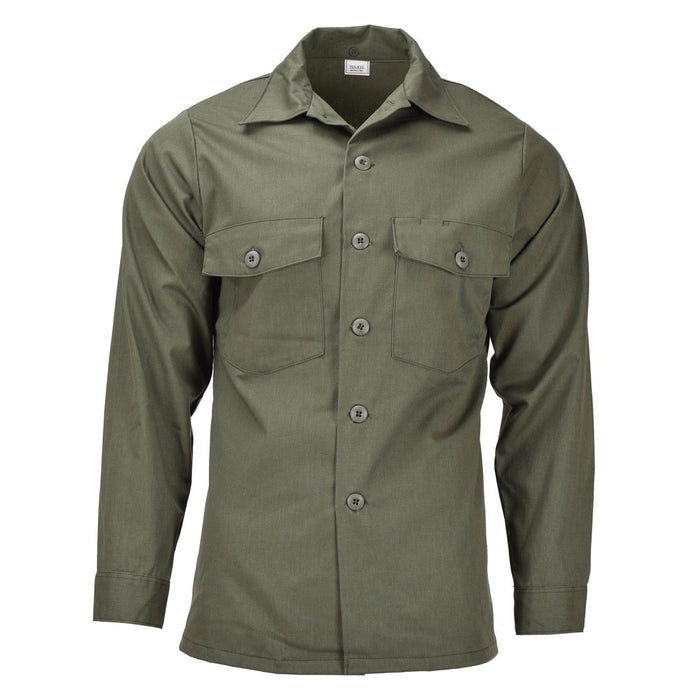 Original U.S. Army Langarm-Taktikhemd Olive Fatigue Military Field NEU – GoMilitar