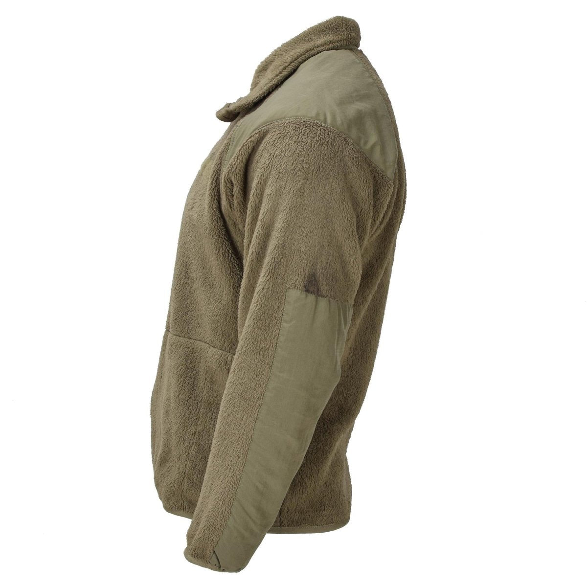 Original U.S. Army Taktische Fleecejacke für kaltes Wetter, verstärkte Schultern, Olivgrün