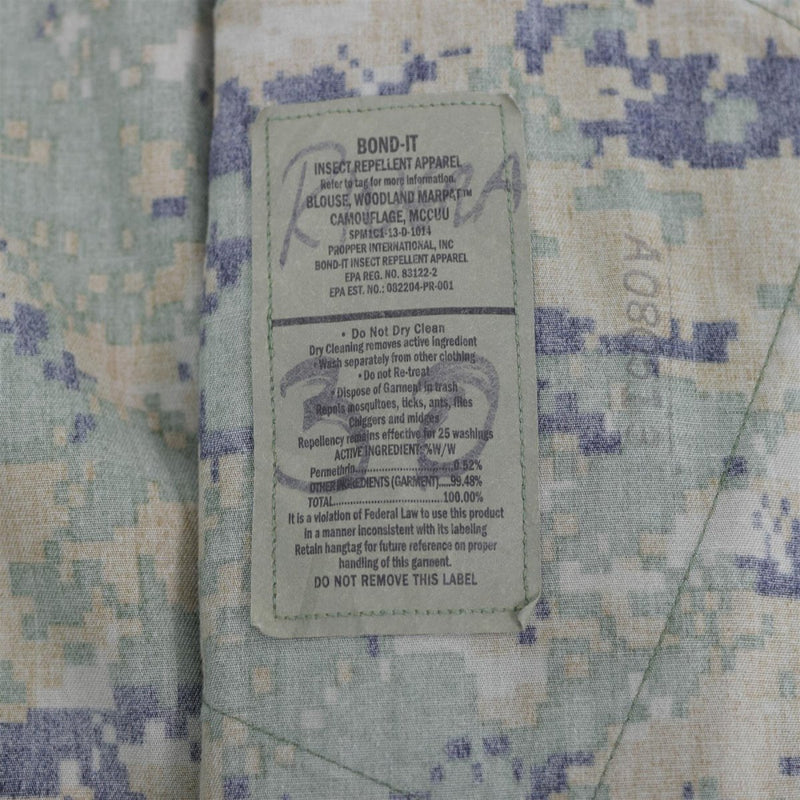 Original US Army Truppenjacke BDU Digital Woodland Camo Shirt Militärausgabe