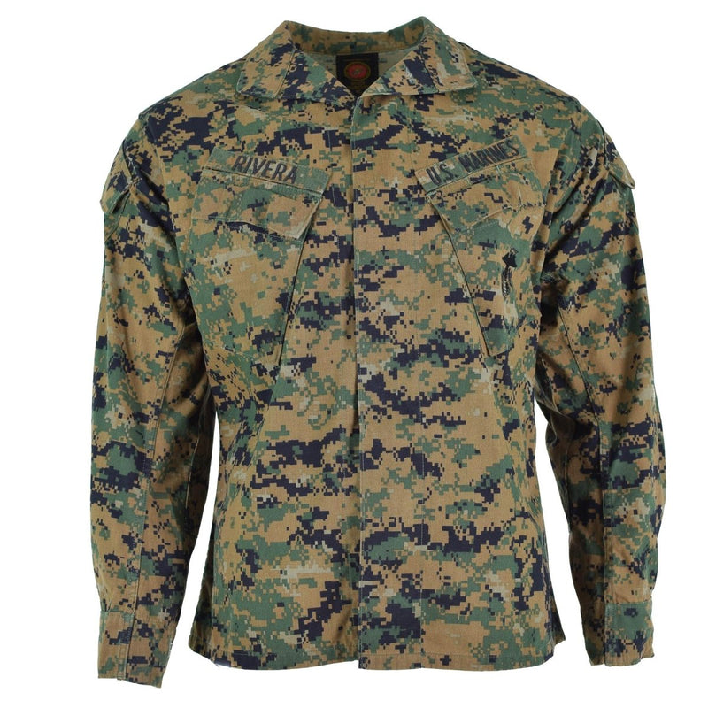Original US Army Truppenjacke BDU Digital Woodland Camo Shirt Militärausgabe