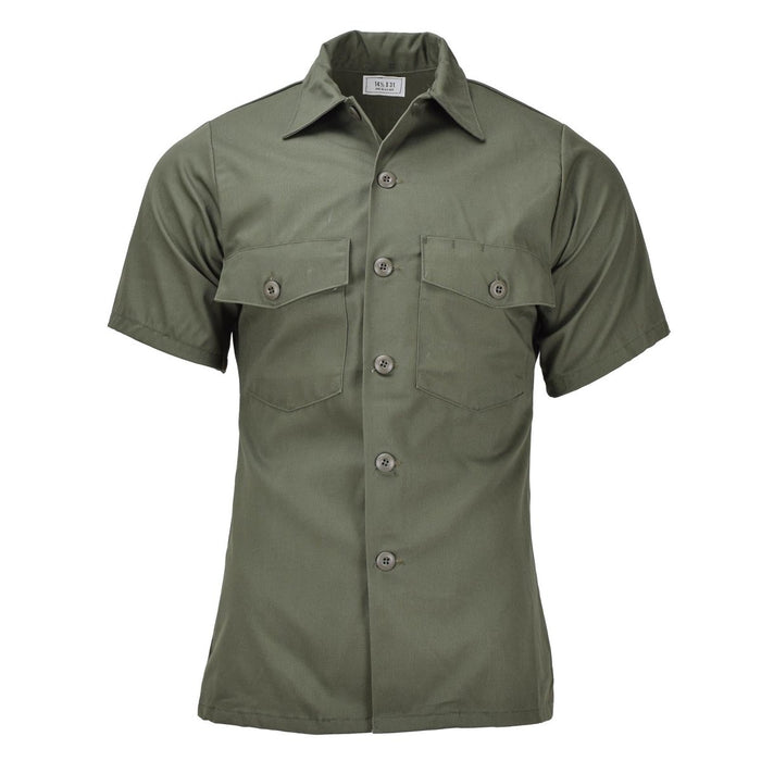 Original US-Militär-Feldtaktik-Olivenhemden, kurzärmlig, Army-Fatigue, NEU – GoMilitar
