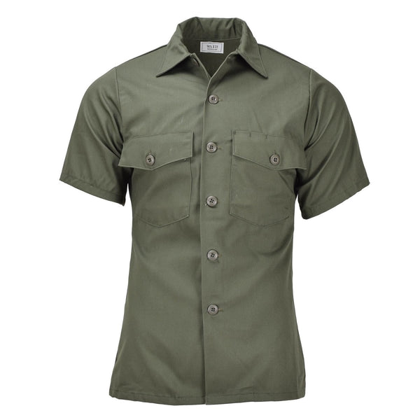 Original U.S. Military field tactical olive shirts short sleeve army fatigue NEW - GoMilitar