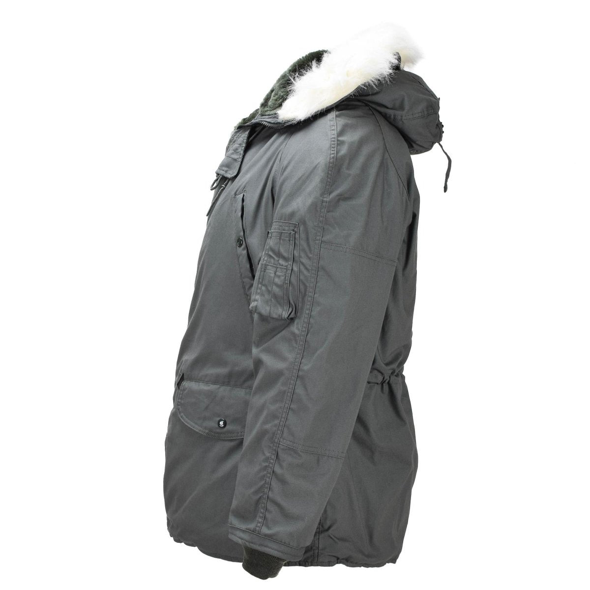 Original US Military N-3B Kaltwetterparka, windwetterbeständig, Olivgrün