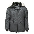 Original US Military N-3B Kaltwetterparka, windwetterbeständig, Olivgrün