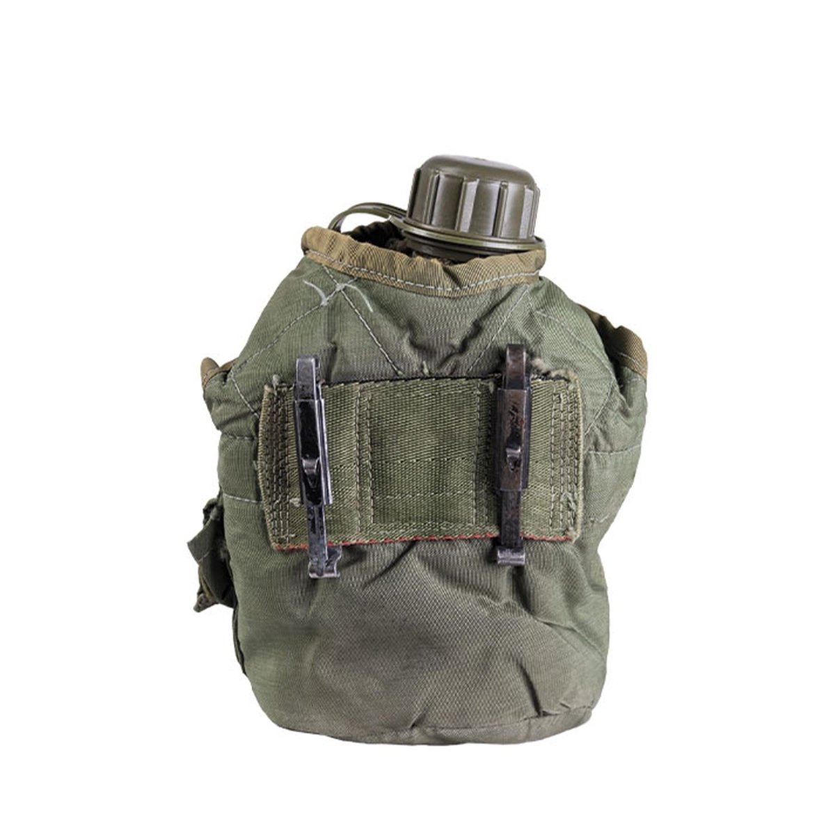 Original U.S. Military Plastic 0,75L Feldausrüstungsabdeckung für Feldflaschen, Armeeausgabe, Olivgrün